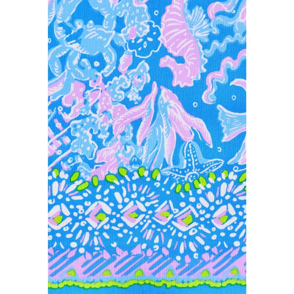 Lilly‎ Pulitzer Mika Stretch Shift Boca Blue Sea What I Sea Dress Size 12 - Picture 6 of 12